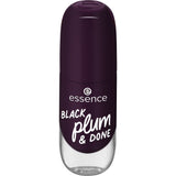 essence gel nail colour 84 BLACK plum & DONE 8ml