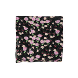 Azade flower printed scarf black