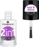essence 2 in 1 base & top coat 8ml