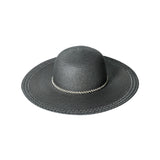 Azade Straw capeline Black/natural